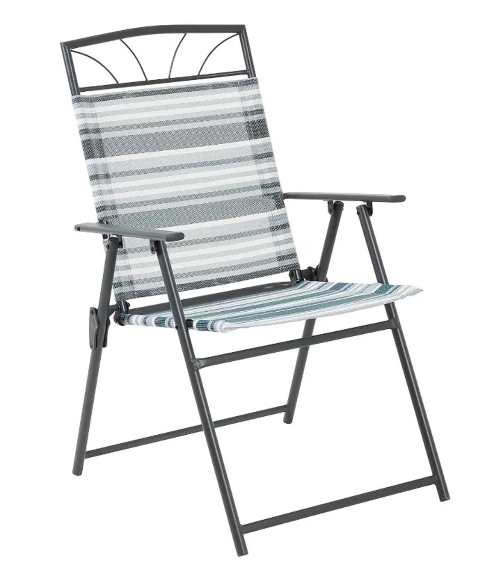 (52/P) RRP £200. Wexfordly 4 Seater Metal Garden Furniture Dining Set. Foldable Chairs For Easy S... - Image 2 of 4