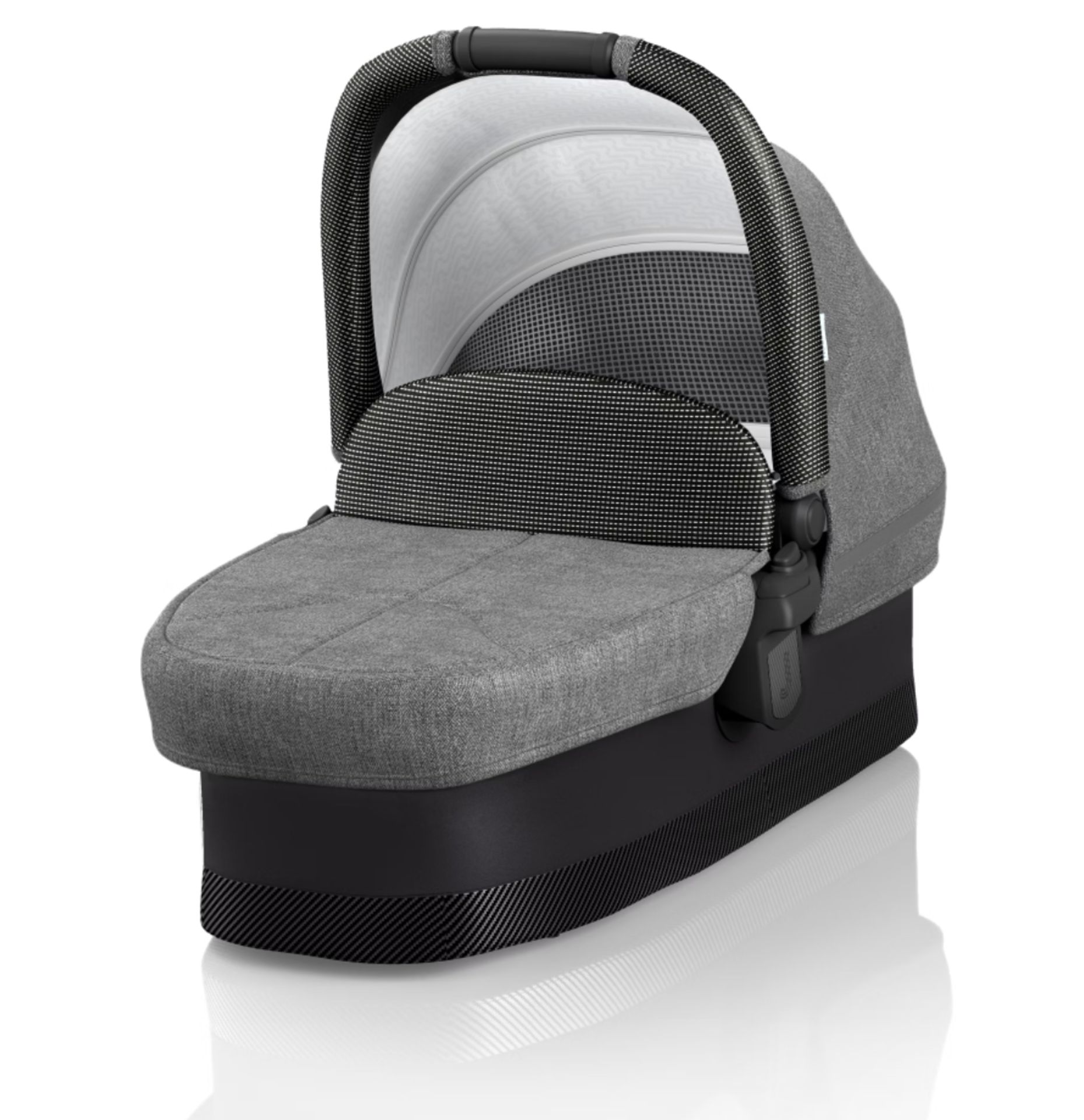 J-CARBON CARRYCOT - FROST GREY RRP £ 235Description: J-CARBON CARRYCOT - FROST GREY RRP £