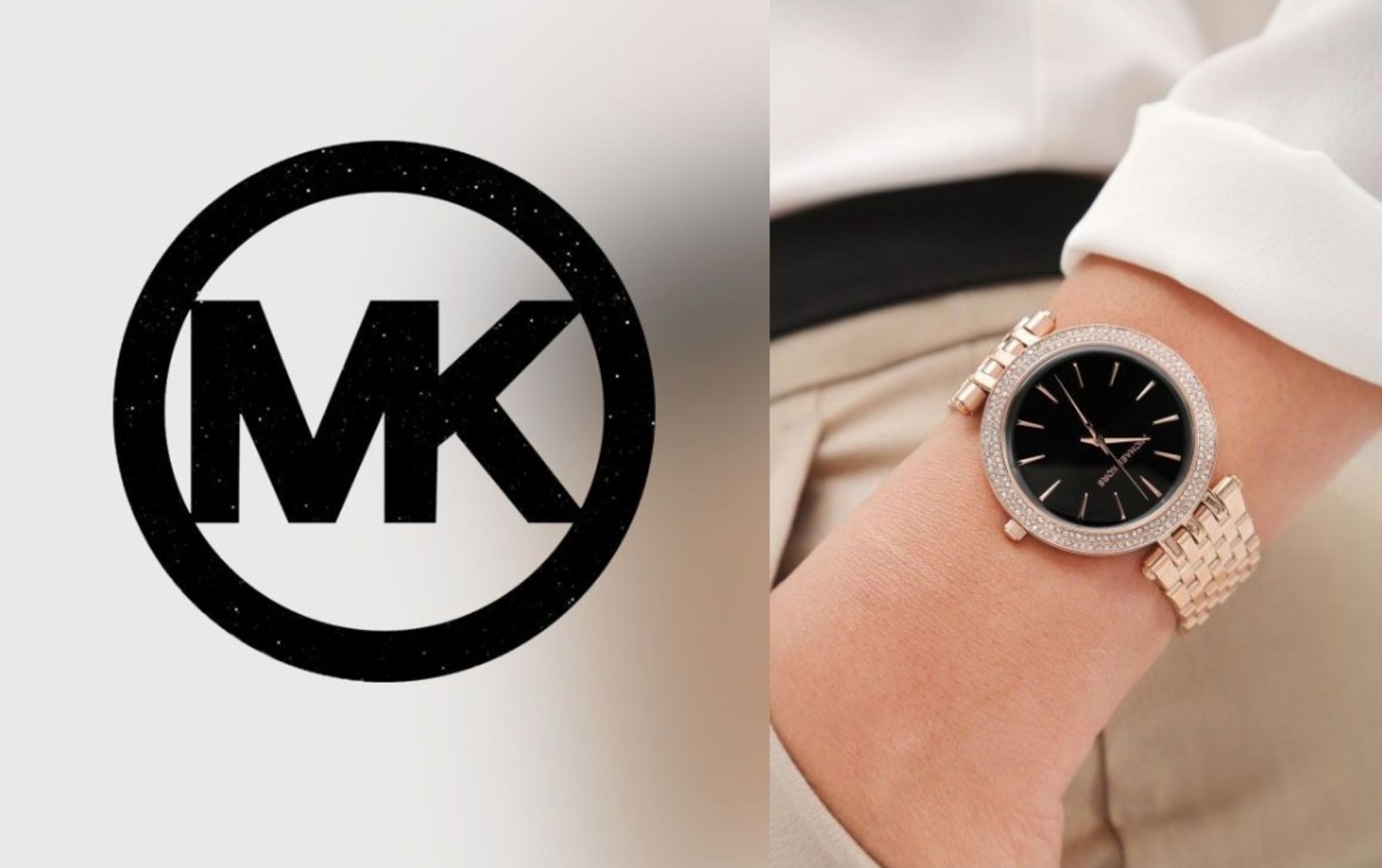 Michael Kors MK3402 Darci Black & Rose Gold Tone Stainless Steel Ladies Watch - Image 8 of 11