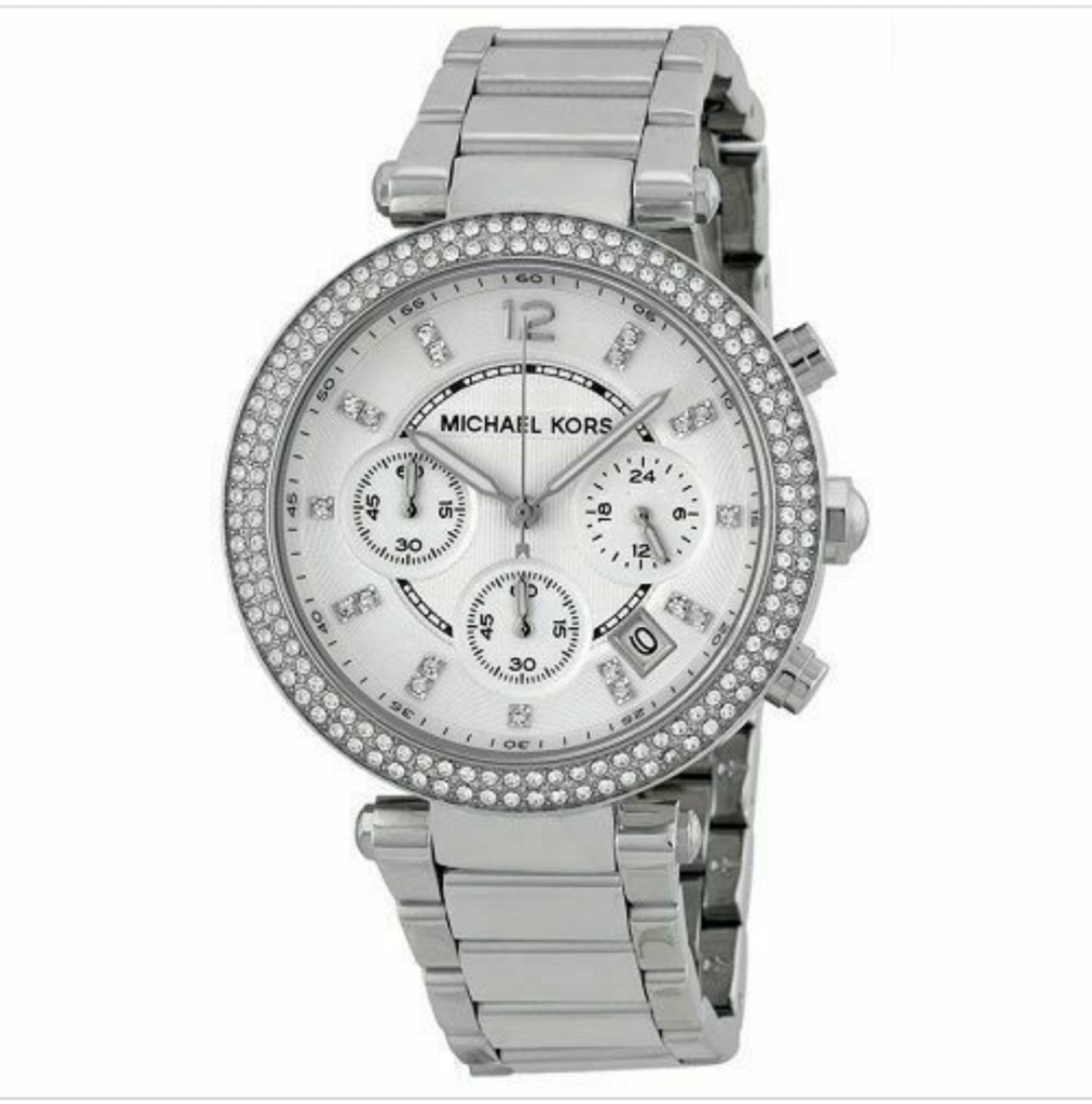 Ladies Michael Kors Parker Chronograph Watch MK5353 - Image 3 of 10