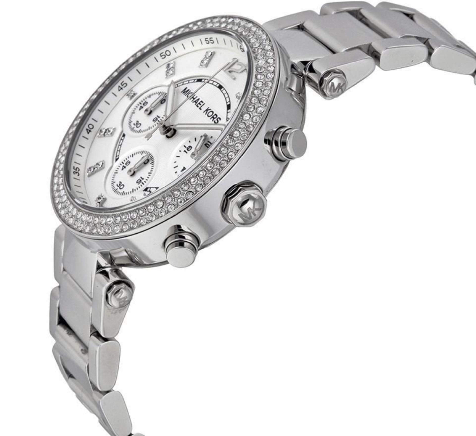 Ladies Michael Kors Parker Chronograph Watch MK5353 - Image 4 of 10