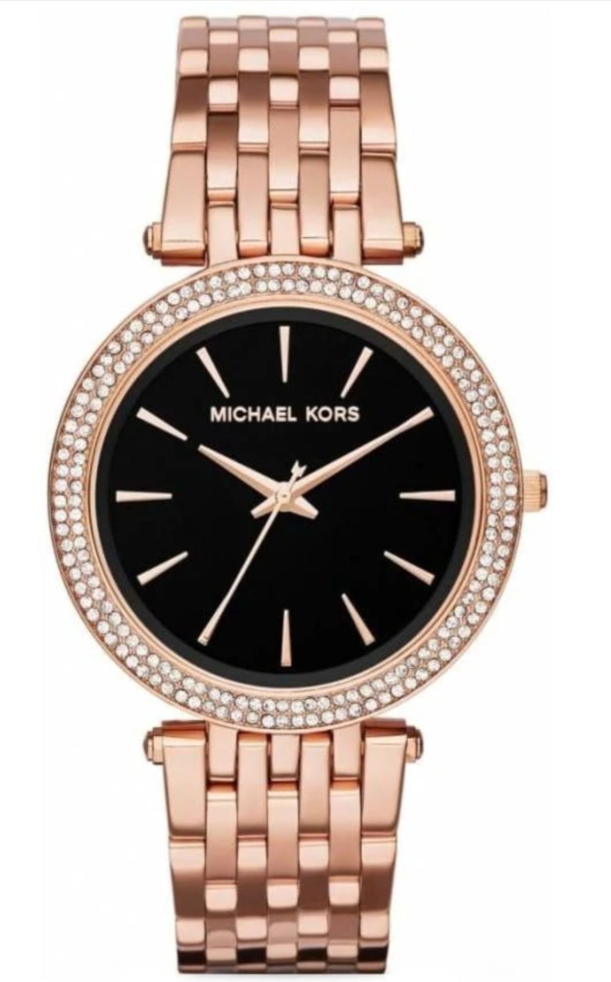 Michael Kors MK3402 Darci Black & Rose Gold Tone Stainless Steel Ladies Watch - Image 6 of 11