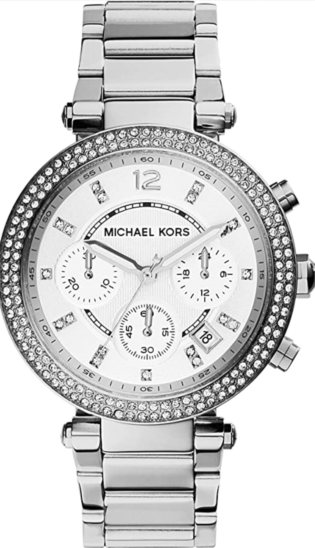 Ladies Michael Kors Parker Chronograph Watch MK5353 - Image 8 of 10