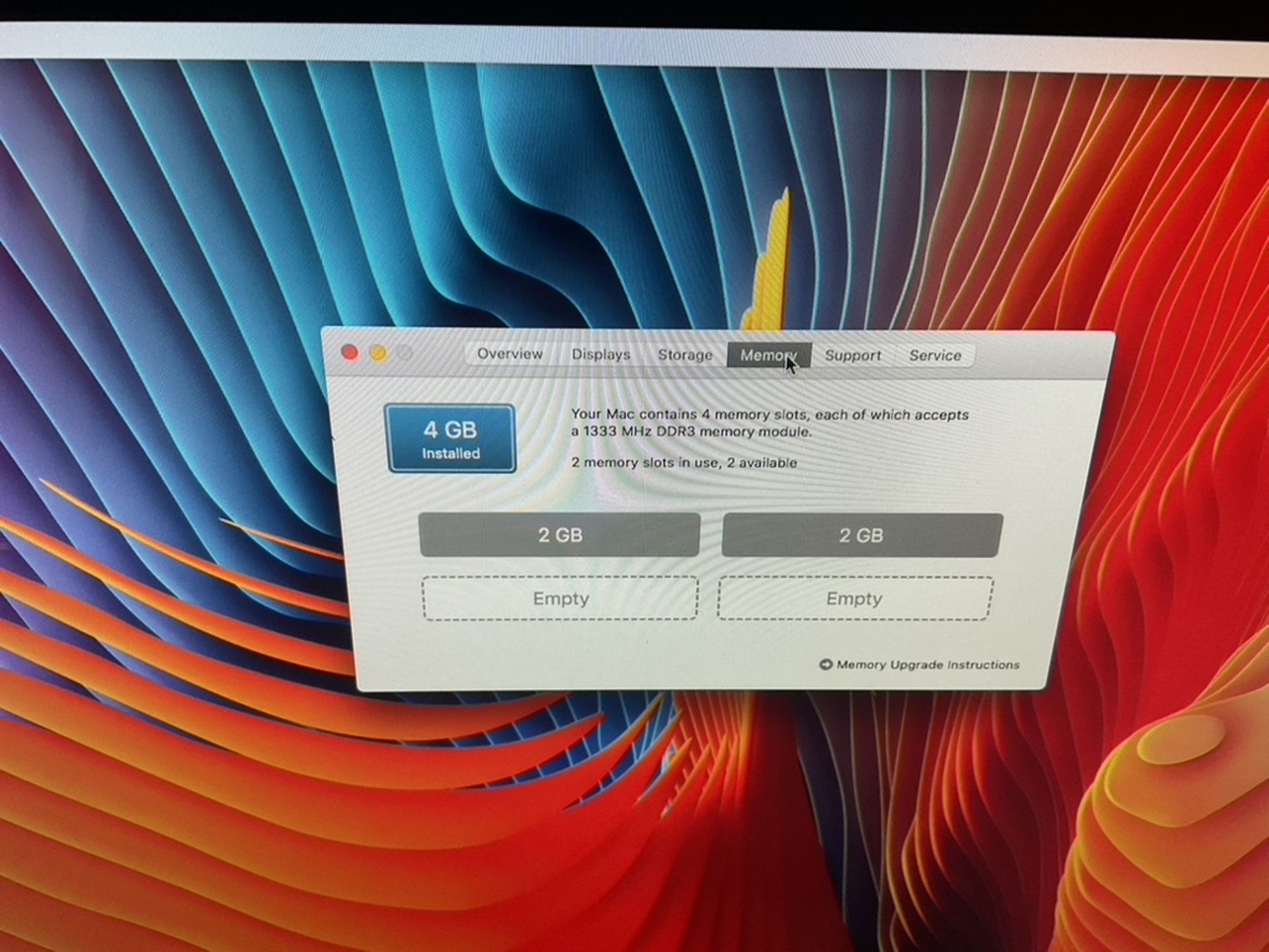 Apple iMac 21.5"" OS x High Sierra Intel Core I5 4Gb Memory 500Gb Hard Drive Radeon 6750 office - Image 6 of 6