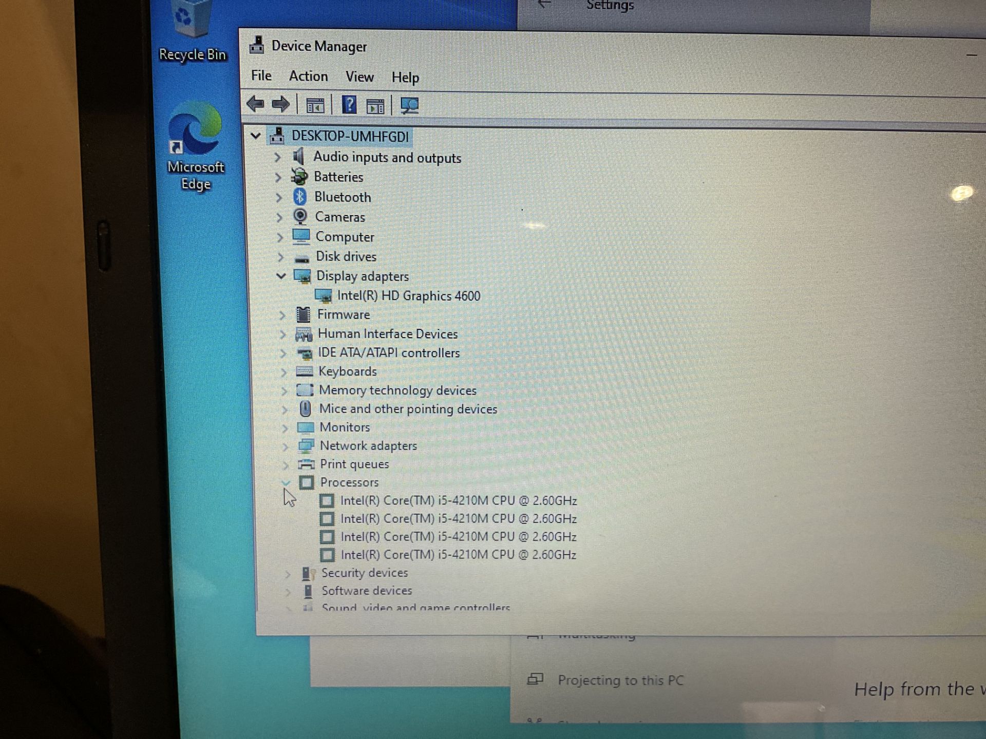Clevo W504SU Laptop Windows 10 13” Intel Core i5-4210M 4GB 60GB SSD WEBCAM WiFi HDMI Office - Image 4 of 9