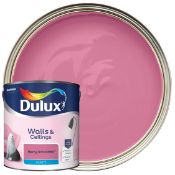 New Dulux Walls & Ceilings Berry Smoothie Matt Emulsion Paint, 2.5L