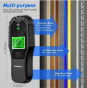 Electronic Stud Finder Sensor Detector Wood Power Cables Metal Walls Lcd Display