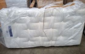 Grade A John Lewis & Partners thick single mattress in White