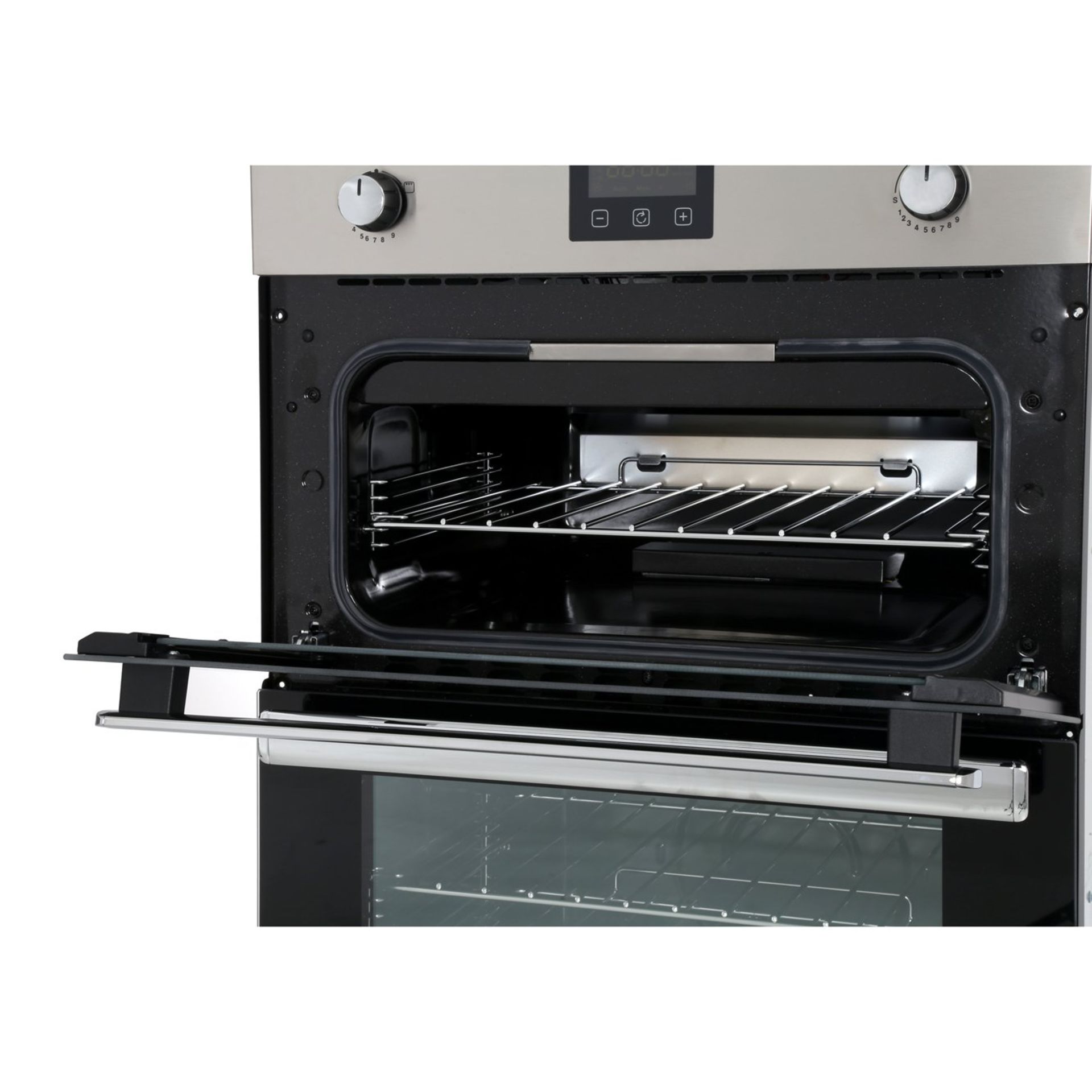 Grade B Belling BI902G Built-In Gas Oven, A/A Energy Rating, Stainless Steel in Black - Image 6 of 6