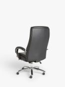 Grade B+ John Lewis & Partners Ratio Faux Leather Office Chair in Black - RRP: £199