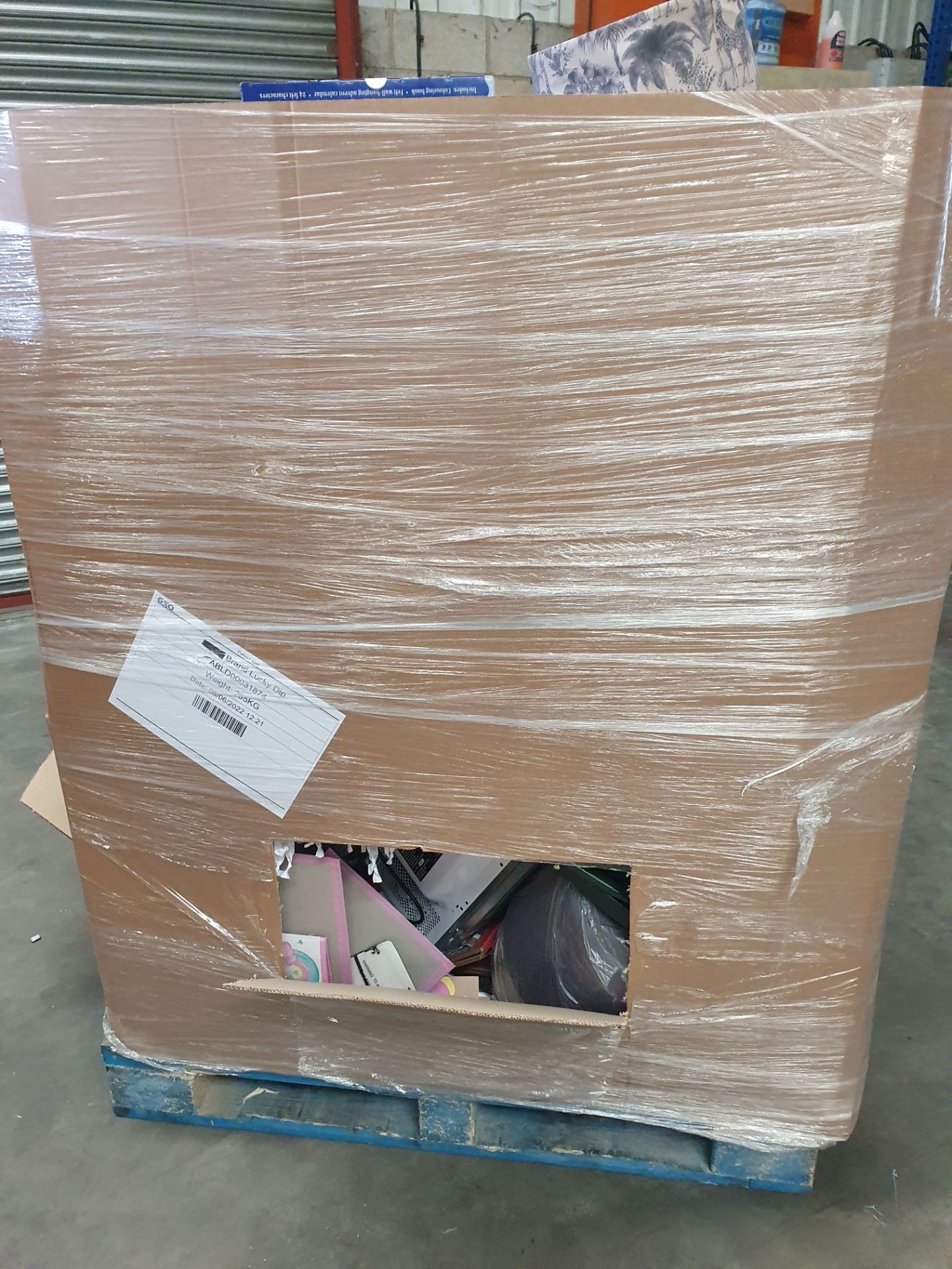 1x 265KG Lucky Dip Pallet Created 05/06/2022. Mixed Items To Include: Microwave. Disney. Bike Hel... - Image 14 of 15