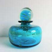 Vintage Mdina Art Glass Bottle & Stopper