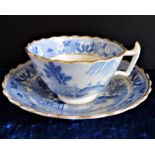 Antique Chinoiserie Tea Cup and Saucer c. 1820