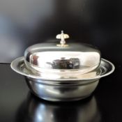 Antique Silver Plate Muffin Dish