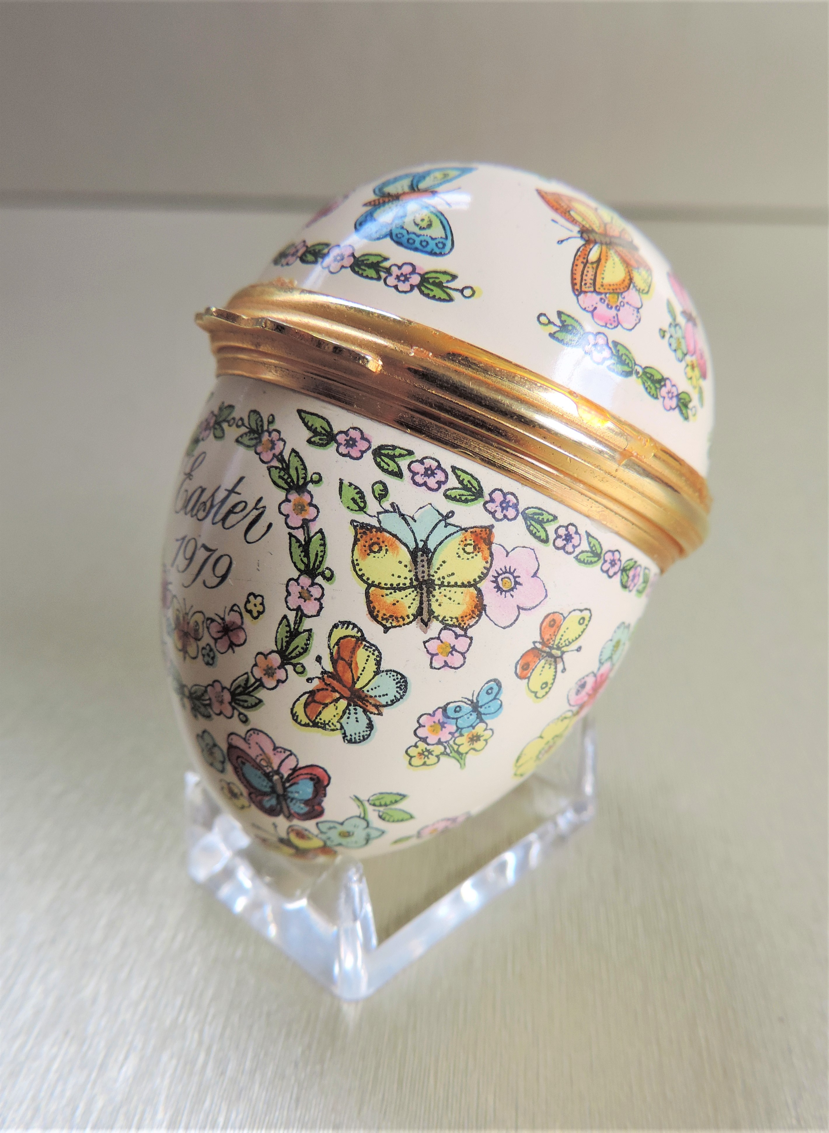 Halcyon Days Enamels Easter 1979 Egg Trinket Box - Image 2 of 3