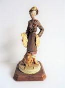 Vintage Italian Signed A. Belcari Art Deco Lady Figurine