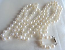 44 Inch Opera Length Pearl Necklace