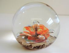 Selkirk Glass Paperweight 1989 Signed on Base