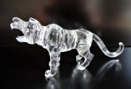 Art Glass Tiger Figurine
