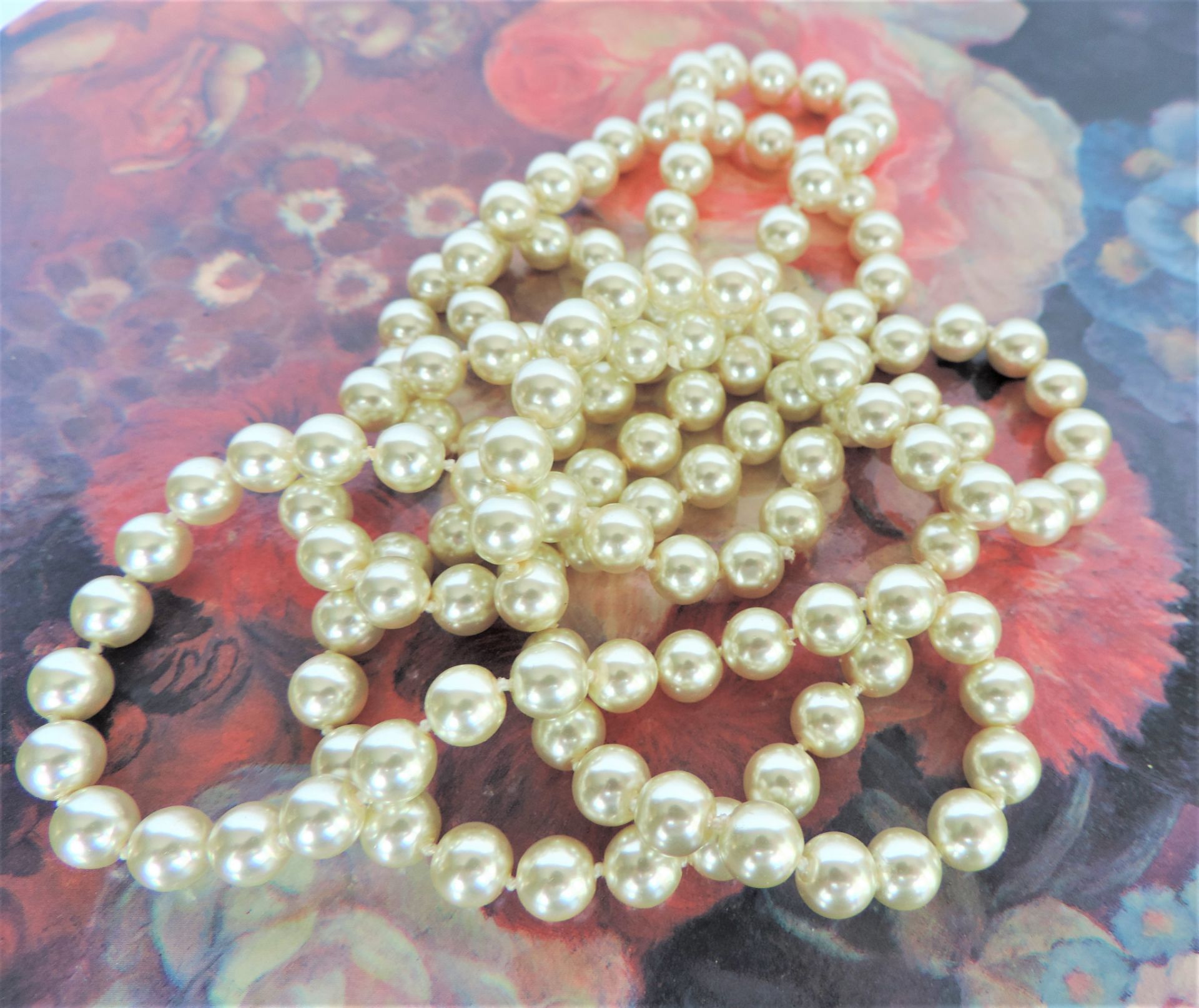 48 Inch Opera Length Pearl Necklace - Image 2 of 2