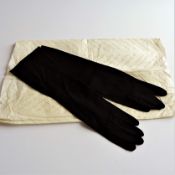 Vintage Christian Dior Black Suede Gloves by Dents circa 1950's