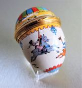 Halcyon Days Enamels Easter 1981 Egg Trinket Box
