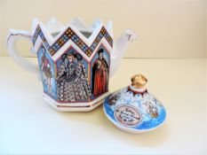 Sadler Porcelain Teapot Elizabeth I 'Spanish Armada'
