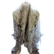 Alexander McQueen Silk Chiffon Scarf/Shawl Iconic Skulls Motif 51 inch square