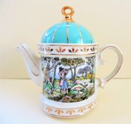 Sadler Teapot Sporting Scenes of the 18th Century