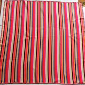 Vintage Liberty of London Candy Stripe Silk Scarf 87cm Square