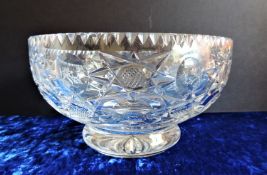 Vintage Signed Royal Brierley Crystal Bowl