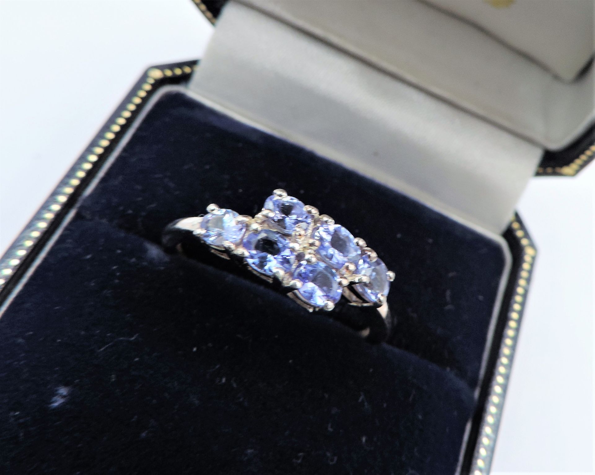 Sterling Silver Tanzanite Ring New with Gift Pouch - Image 2 of 3