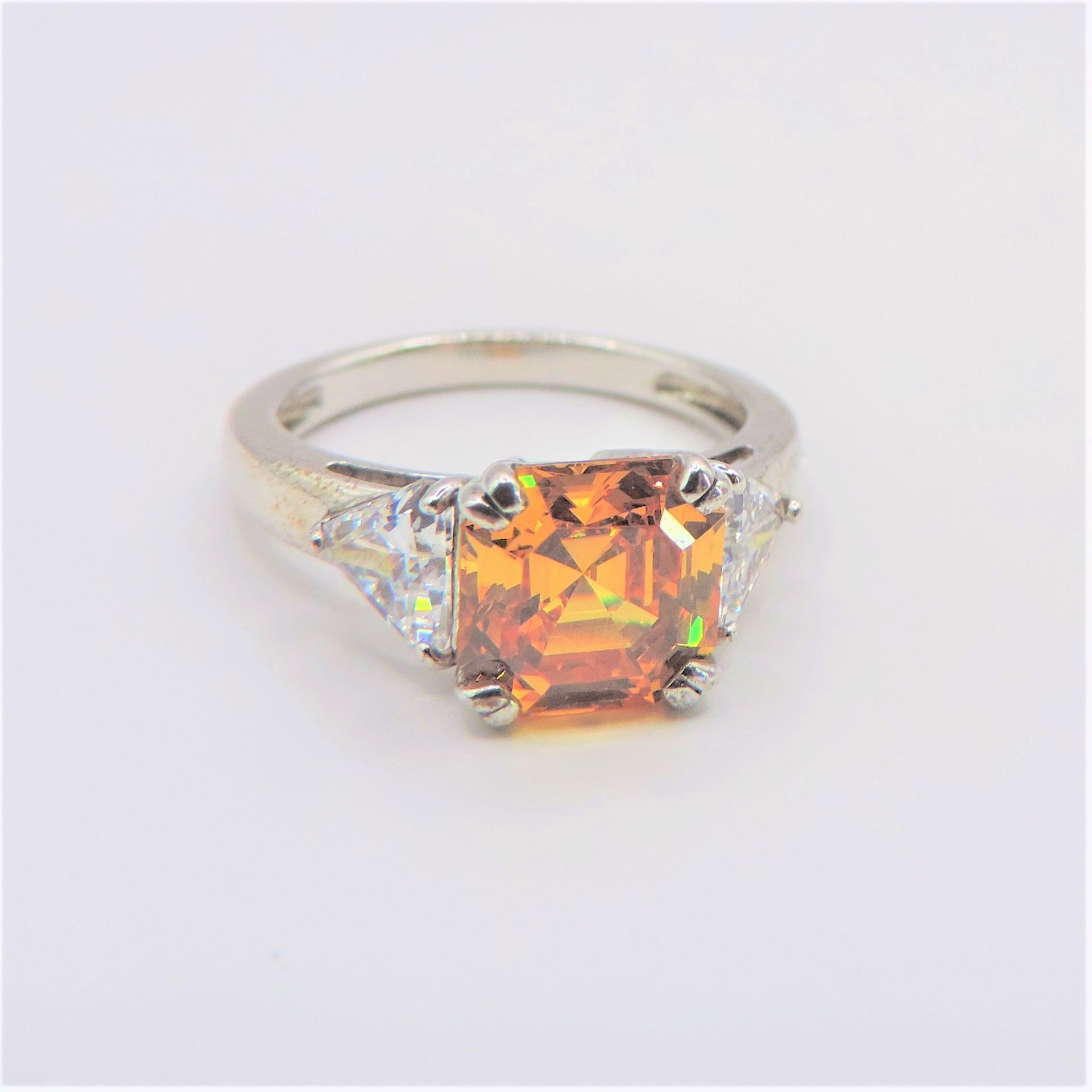 Sterling Silver Citrine Ring with Gift Pouch - Image 3 of 3