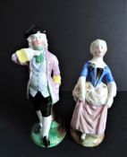 Pair of 18th Century Porcelain Figurines