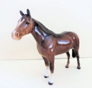 Vintage Beswick Horse Figurine Gloss 17cm Wide