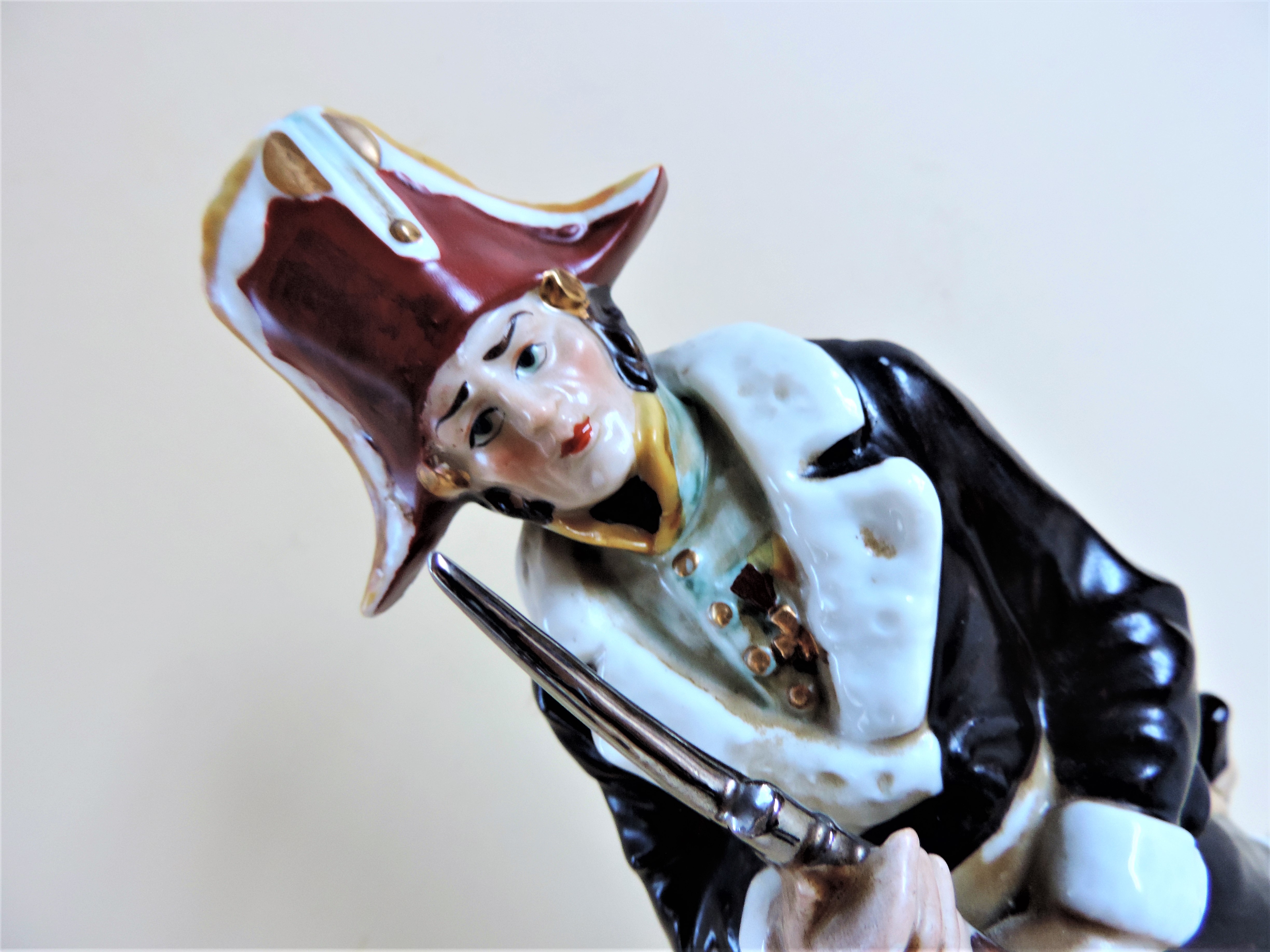 Vintage Naples Porcelain Napoleonic General 'Murat' Figure - Image 6 of 6