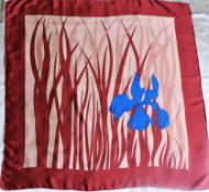 Madame Gres Paris Silk Scarf Signed Circa 1970's