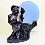 Art Nouveau Nude Figural Mirror
