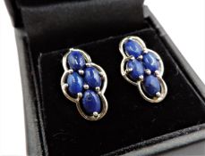 Sterling Silver Lapis Lazuli Earrings New with Gift Pouch