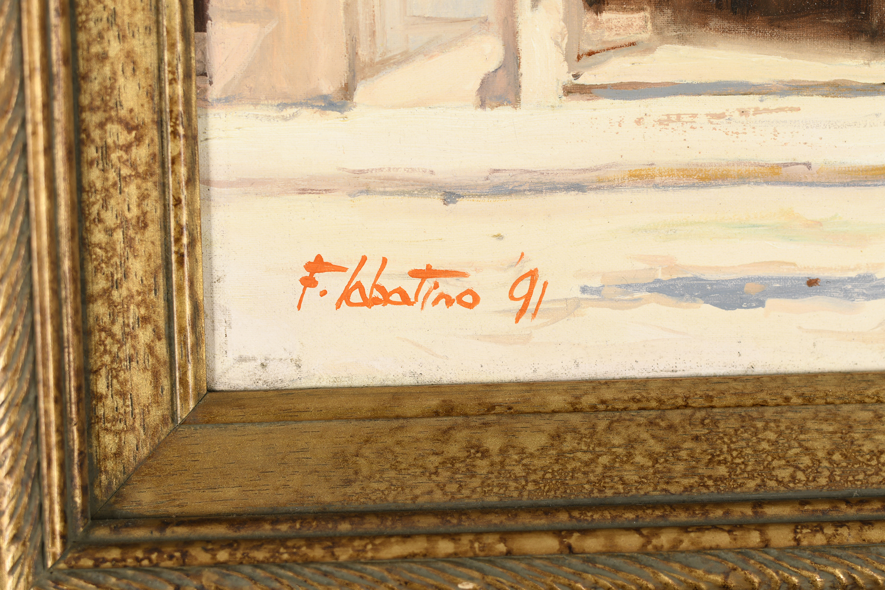 Original Oil on Canvas ""Roberta Di Camerino"" by F. Labatino - Image 4 of 5