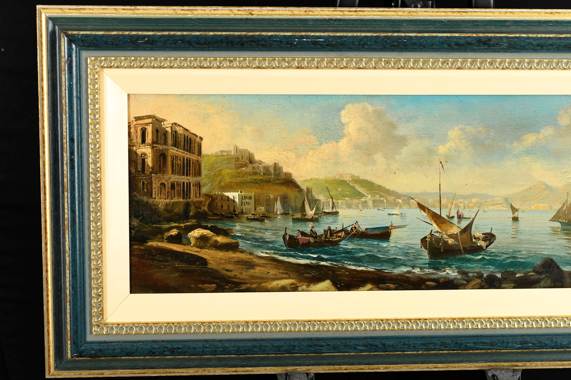 Oil on Canvas by E. Ferrante Harbour Scene - Image 6 of 8