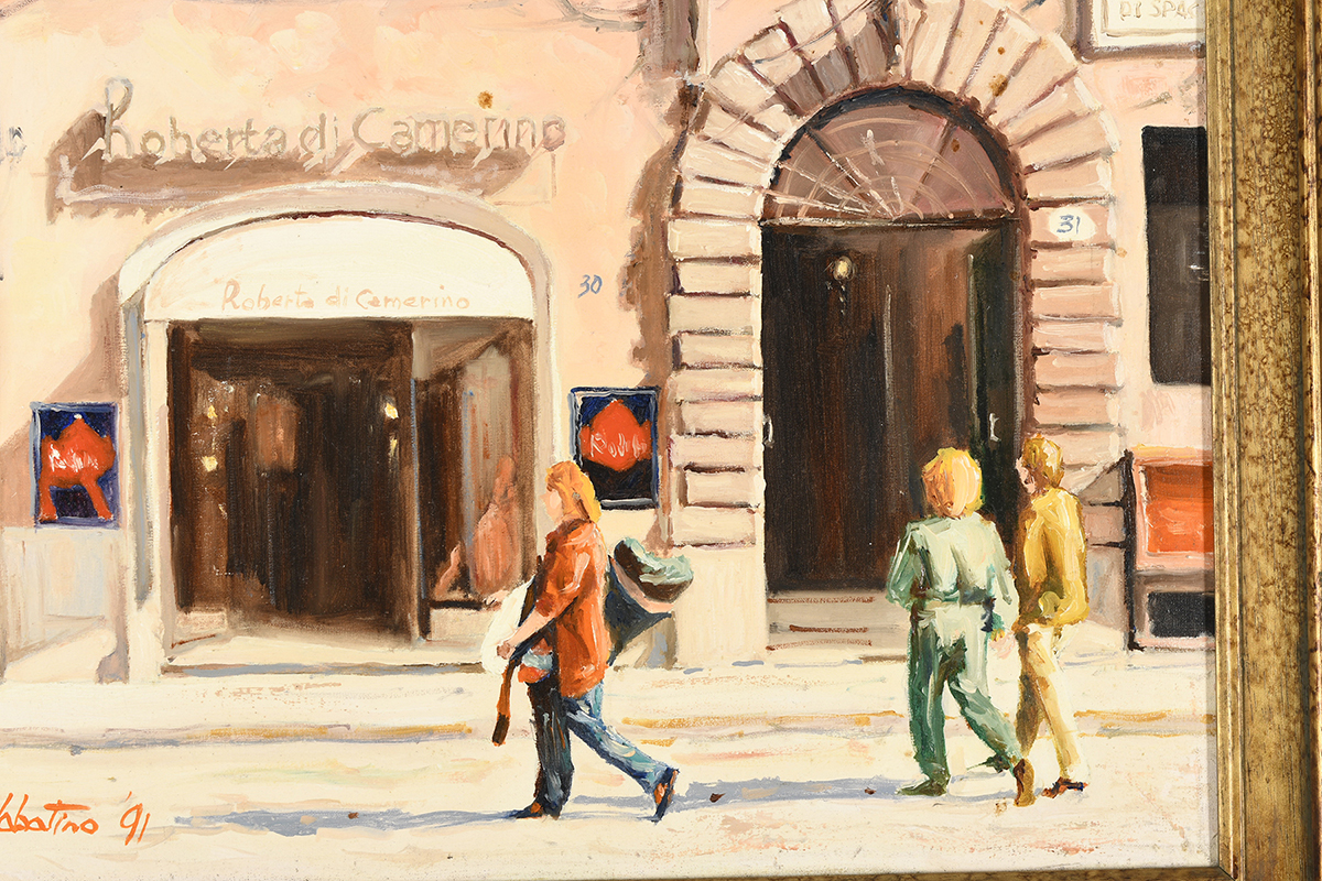 Original Oil on Canvas ""Roberta Di Camerino"" by F. Labatino - Image 5 of 5