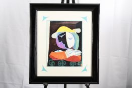 Limited Edition Lithograph by Pablo Picasso ""Femme au Balcon"" from the Marina Picasso Collection