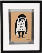 Banksy Aerosol and Stencil Artwork Framed