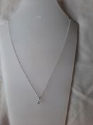 Heart Shaped Cubic Zirconia Pendant with Necklace RRP £39.99