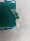 Emerald Bead Earrings and Pendant