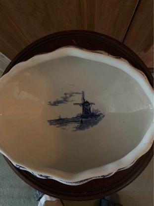 Antique Porcelain Delph Bowl - Image 3 of 3