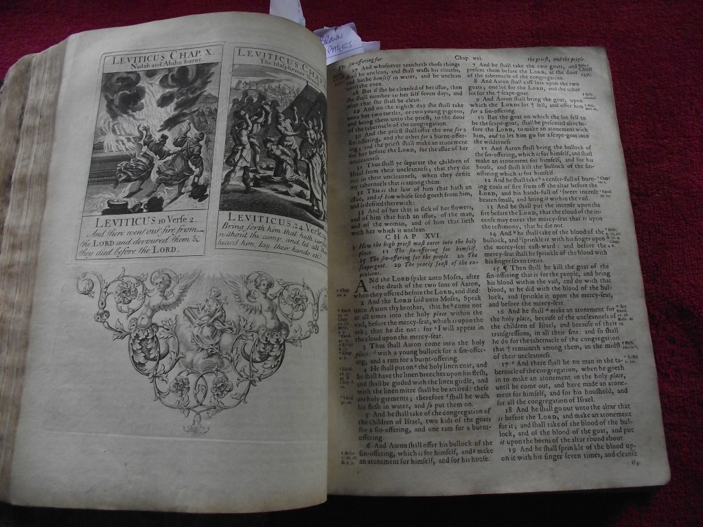 1736 Holy Bible - 132 pages of Engravings - John Sturt + Maps ""Sacred Geography"" - Image 25 of 59