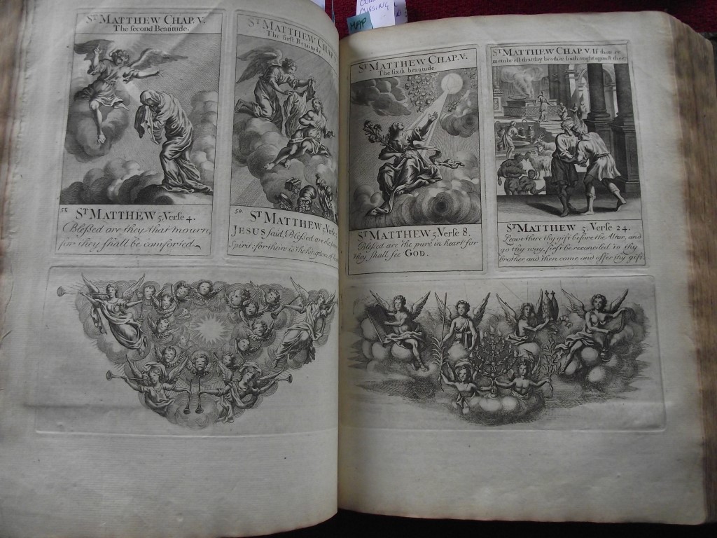 1736 Holy Bible - 132 pages of Engravings - John Sturt + Maps ""Sacred Geography"" - Image 46 of 59
