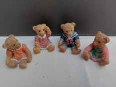 4 x bears as per pictures